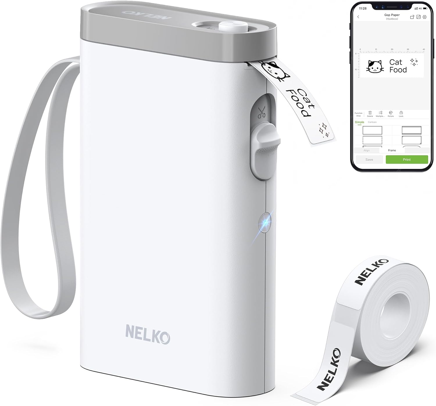Nelko Label Maker Machine with Tape