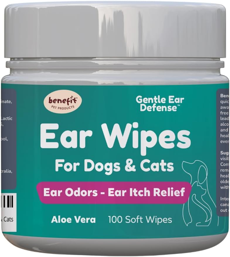 Benefit Pet Products Dog Ear Wipes